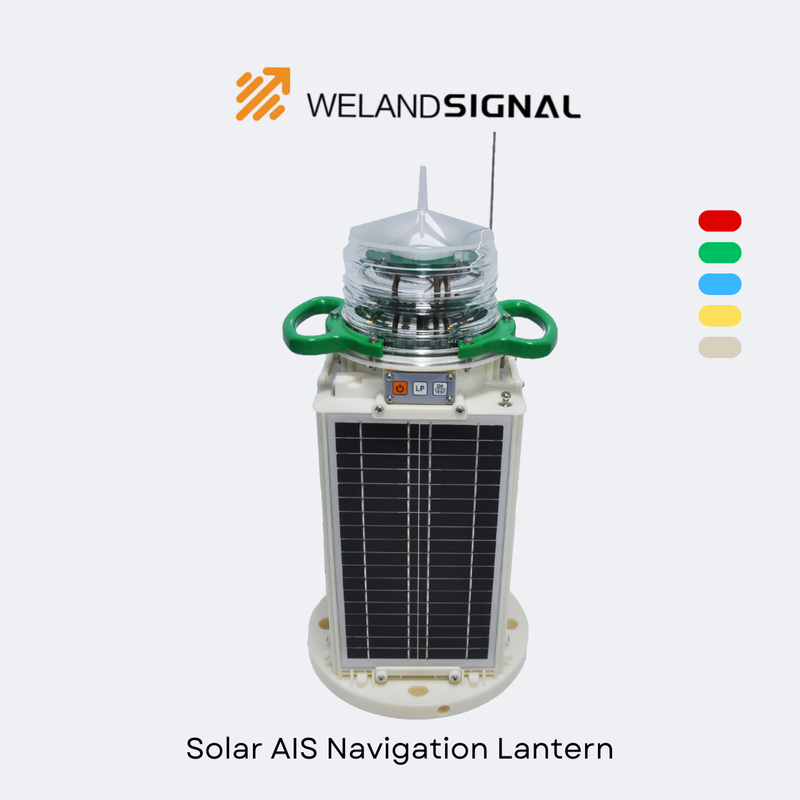 AIS60 IP68 مصباح الملاحة البحرية الشمسية مع نظام تحديد المواقع العالمي و Beidou التكامل العالمي السلس ، الملاحة الذكية