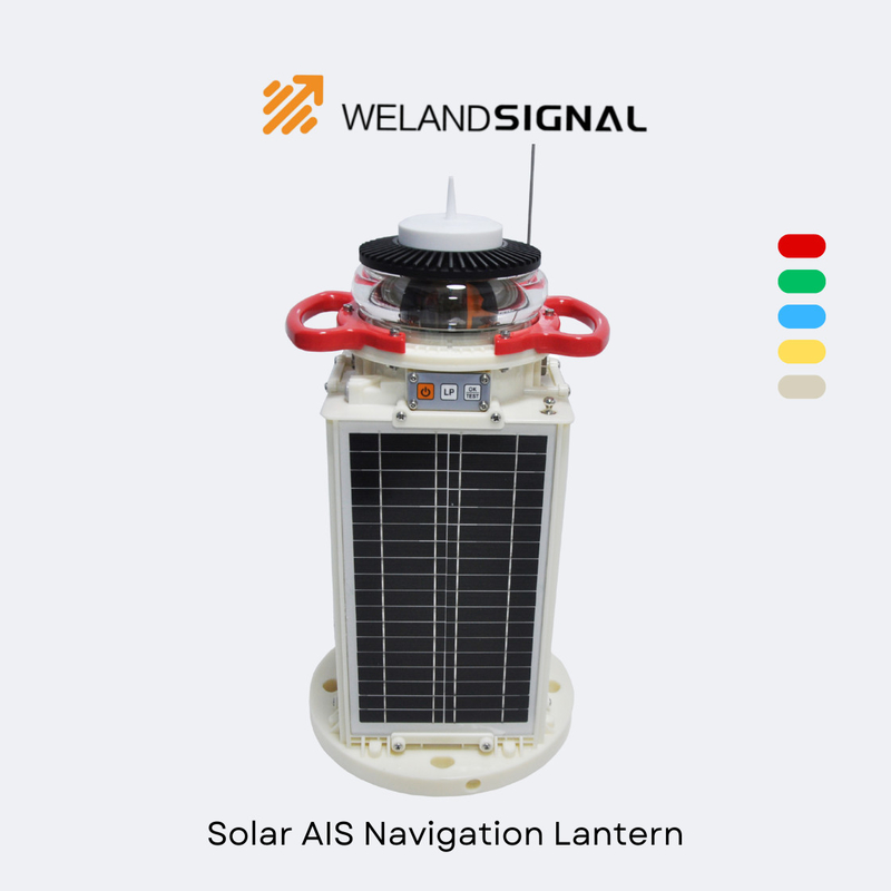 AIS60 IP68 مصباح الملاحة البحرية الشمسية مع نظام تحديد المواقع العالمي و Beidou التكامل العالمي السلس ، الملاحة الذكية