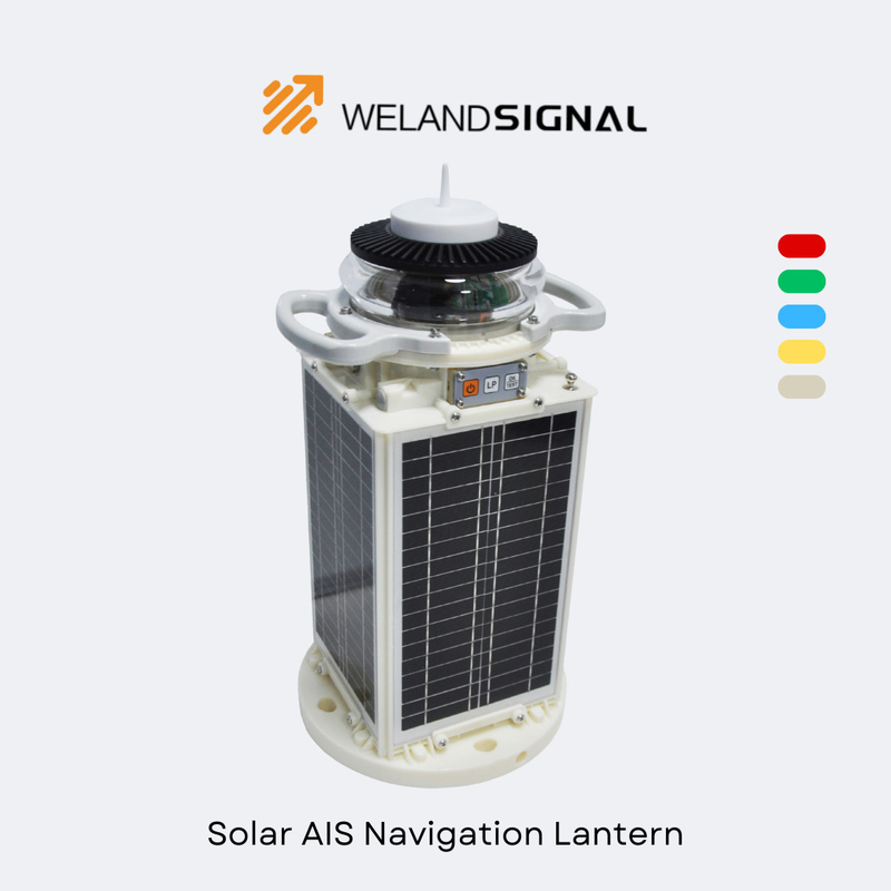 AIS60 IP68 مصباح الملاحة البحرية الشمسية مع نظام تحديد المواقع العالمي و Beidou التكامل العالمي السلس ، الملاحة الذكية