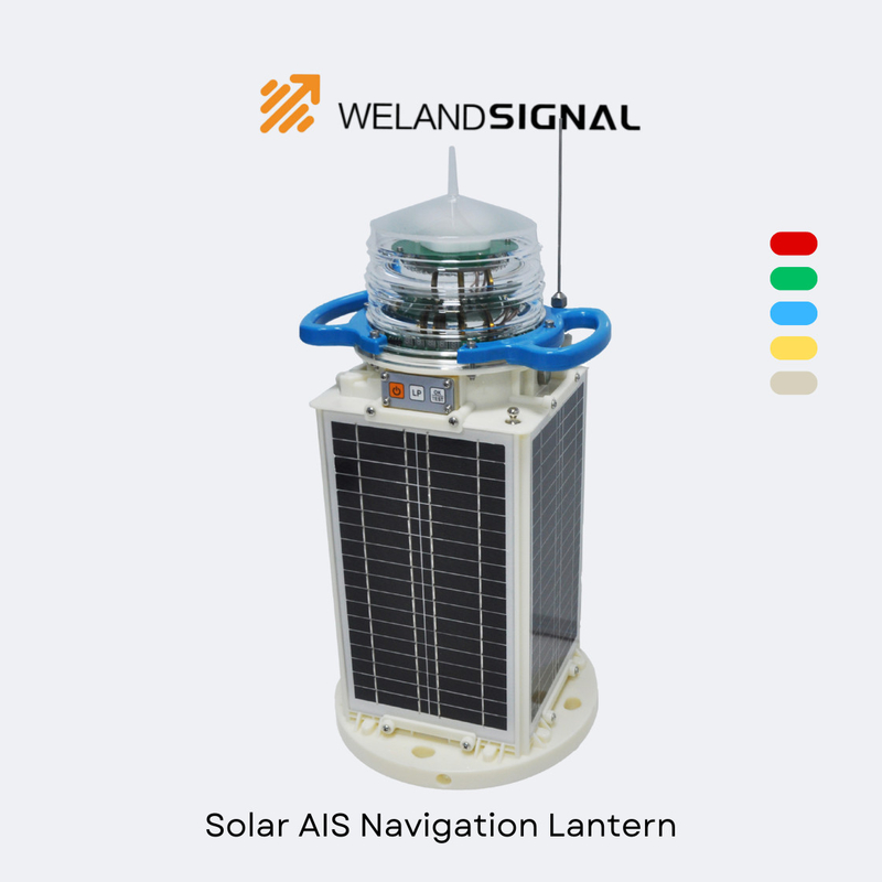 AIS60 IP68 مصباح الملاحة البحرية الشمسية مع نظام تحديد المواقع العالمي و Beidou التكامل العالمي السلس ، الملاحة الذكية